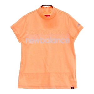 NEW BALANCE ニューバランス 2023年モデル ハイネック 半袖Tシャツ オレンジ系 1 [240101184267] ゴルフウェア レディース