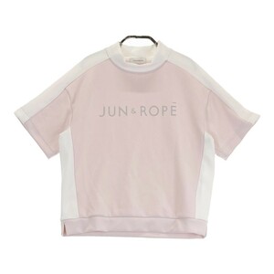 JUN&ROPE ジュン アンド ロペ ハイネック半袖 Tシャツ ピンク系 S [240101178139] ゴルフウェア レディース