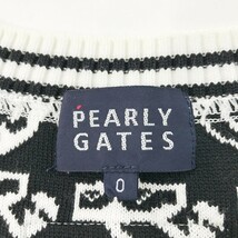 PEARLY GATES パーリーゲイツ ニットベスト スポンジボブ総柄 ホワイト系 0 [240001623545] ゴルフウェア レディース_画像4