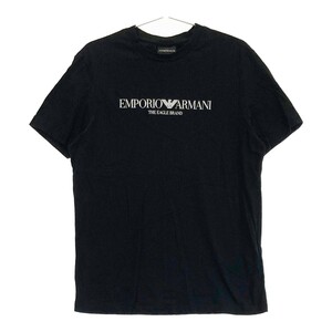 EMPORIO ARMANI エンポリオ アルマーニ 半袖Tシャツ ロゴ ブラック系 S [240003000854] メンズ