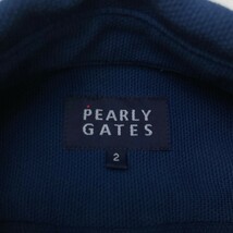 【1円】PEARLY GATES パーリーゲイツ 長袖ポロシャツ ネイビー系 2 [240101125849] レディース_画像3