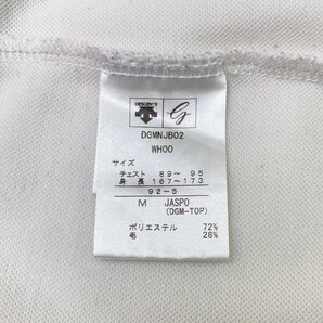 【1円】DESCENTE GOLF デサントゴルフ 長袖ポロシャツ ホワイト系 M [240101128653] メンズの画像4