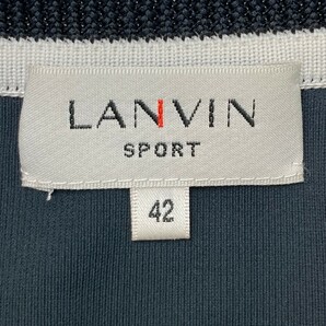 LANVIN SPORT ランバン スポール 半袖ニットセーター 切替 ブラック系 42 [240101184835] ゴルフウェア レディースの画像3