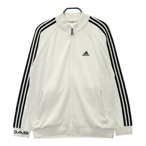 ADIDAS GOLF アディダスゴルフ 裏地付 ニットジャケット ホワイト系 2XL [240101188424] ゴルフウェア メンズ