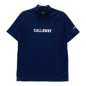 CALLAWAY キャロウェイ ハイネック 半袖Tシャツ ネイビー系 M [240101180145] ゴルフウェア メンズ