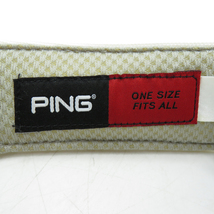 PING ピン サンバイザー グレー系 ONE SIZE [240101187642] ゴルフウェア_画像5