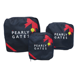 PEARLY GATES パーリーゲイツ トラベルポーチ 3点セット ノベルティ ニコちゃん ネイビー系 [240101185029] ゴルフウェア