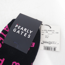 【新品】PEARLY GATES パーリーゲイツ ソックス 靴下 ロゴ 総柄 ネイビー系 FR [240101182459] ゴルフウェア_画像4