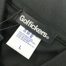 【新品】Golfickers ゴルフィッカーズ 半袖ポロシャツ ブラック系 L [240101189934] ゴルフウェア メンズ_画像4