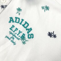 ADIDAS GOLF アディダスゴルフ 半袖ポロシャツ 総柄 ホワイト系 S [240101184943] ゴルフウェア メンズ_画像3