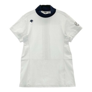 DESCENTE GOLF デサントゴルフ ハイネック 半袖Tシャツ ホワイト系 L [240101189371] ゴルフウェア レディース