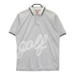 BEAMS GOLF ビームスゴルフ 半袖ポロシャツ チェック グレー系 M [240101187547] ゴルフウェア メンズ