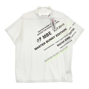 【新品】MASTER BUNNY EDITION マスターバニーエディション 2024年 半袖ハイネックTシャツ ホワイト系 2 [240101190151] ゴルフウェア