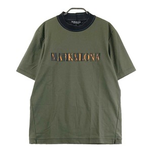 MARK&LONA マークアンドロナ モックネック 半袖 Tシャツ カーキ系 46 [240101190837] ゴルフウェア メンズ