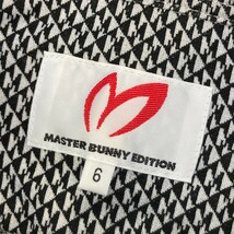 MASTER BUNNY EDITION マスターバニーエディション 2022年モデル ハーフジップ 半袖ポロシャツ 総柄 ブラック系 6 [240101190799] メンズ_画像6