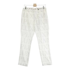 LUXEAKMPLUSryuksei Kei M plus stretch pants total pattern white group M [240101191062] Golf wear men's 