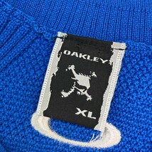 OAKLEY オークリー 461441JP Vネック ニットベスト スカル刺繍 ブルー系 XL [240101186413] ゴルフウェア メンズ_画像5