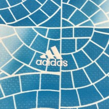 【1円】ADIDAS GOLF アディダスゴルフ 半袖ポロシャツ グラデーション 総柄 ブルー系 M/M [240001950558] レディース_画像3