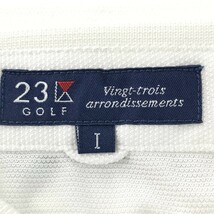 【1円】23区GOLF ニジュウサンクゴルフ 半袖ポロシャツ バックプリント ホワイト系 1 [240001952528] レディース_画像5