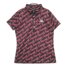 【1円】KAPPA GOLF カッパゴルフ 半袖ポロシャツ 総柄 ネイビー系 M [240001955617] レディース_画像1