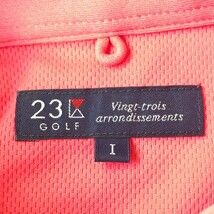 【1円】23区GOLF ニジュウサンクゴルフ 半袖ポロシャツ ワッペン ピンク系 1 [240001955862] レディース_画像4