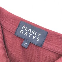 【1円】PEARLY GATES パーリーゲイツ 半袖ポロシャツ レッド系 0 [240001997722] レディース_画像5