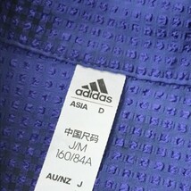 【1円】ADIDAS GOLF アディダスゴルフ 2021年モデル 半袖ポロシャツ 総柄 ブルー系 M [240001998121] レディース_画像5