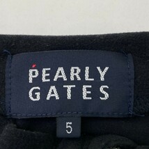 PEARLY GATES パーリーゲイツ ハーフジップ 長袖Tシャツ ネイビー系 5 [240101190176] ゴルフウェア メンズ_画像3