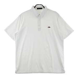 ROUGH&SWELL ラフアンドスウェル RSM-20008 半袖ポロシャツ ボタンダウン ホワイト系 XL [240101186395] ゴルフウェア メンズ
