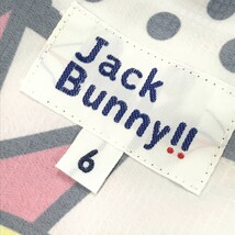 【美品】JACK BUNNY ジャックバニー 長袖ジップパーカー ジャケット コミック 総柄 ホワイト系 6 [240101117173] ゴルフウェア メンズ_画像5
