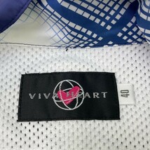 VIVA HEART ビバハート 長袖 ジップジャケット 総柄 ネイビー系 40 [240101192562] ゴルフウェア レディース_画像3