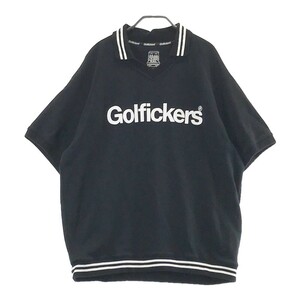 Golfickers ゴルフィッカーズ 半袖 襟付きスウェット ブラック系 XXL [240101189927] ゴルフウェア メンズ