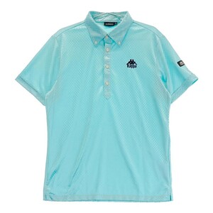 KAPPA GOLF Kappa Golf рубашка-поло с коротким рукавом контрольно-измерительный прибор рисунок оттенок голубого L [240101193028] Golf одежда мужской 