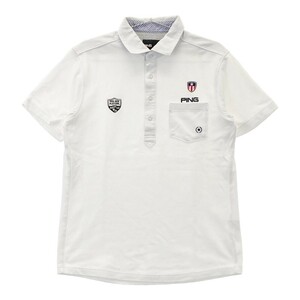 PING ピン 2021年モデル 半袖ポロシャツ ホワイト系 M [240101188440] ゴルフウェア メンズ