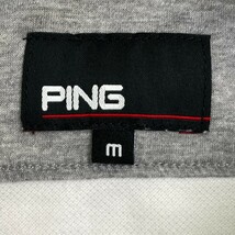 PING ピン 2021年モデル 半袖ポロシャツ ホワイト系 M [240101188440] ゴルフウェア メンズ_画像3