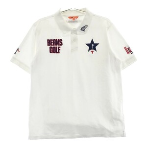BEAMS GOLF ビームスゴルフ 2022年モデル 半袖ポロシャツ ホワイト系 L [240101191594] ゴルフウェア メンズ