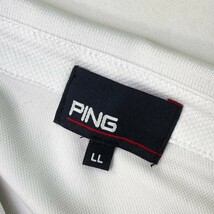 PING ピン 2023年モデル 半袖ポロシャツ ホワイト系 LL [240101193350] ゴルフウェア メンズ_画像3