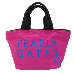 PEARLY GATES パーリーゲイツ カートバッグ ニコちゃん ピンク系 [240101188783] ゴルフウェア