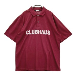 TANGRAM　タングラム ×CLUBHAUS 半袖ポロシャツ レッド系 XL [240101187883] ゴルフウェア メンズ