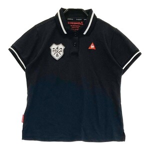 LECOQ GOLF ルコックゴルフ 半袖ポロシャツ ブラック系 L [240101190972] ゴルフウェア レディース