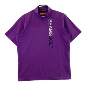 BEAMS GOLF ビームスゴルフ ハイネック 半袖Tシャツ パープル系 M [240101191373] ゴルフウェア メンズ