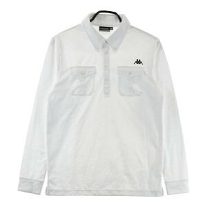 KAPPA GOLF Kappa Golf рубашка-поло с длинным рукавом кнопка down общий рисунок оттенок белого M [240101187681] Golf одежда мужской 