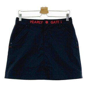 PEARLY GATES パーリーゲイツ ストレッチスカート ブラック系 2 [240101192733] ゴルフウェア レディース