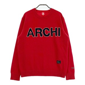 ARCHIVIO アルチビオ カシミヤニットセーター レッド系 48 [240101195038] ゴルフウェア メンズ