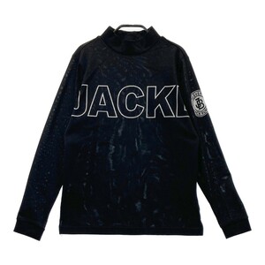 JACK BUNNY ジャックバニー 2022年モデル ハイネック 長袖Tシャツ ブラック系 1 [240101190956] ゴルフウェア レディース