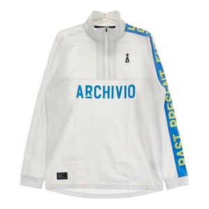 ARCHIVIO アルチビオ ハーフジップ 長袖Tシャツ ホワイト系 48 [240101196210] ゴルフウェア メンズ