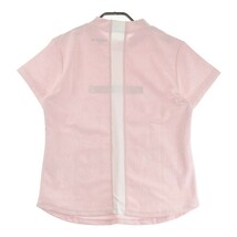 ADMIRAL アドミラル 2023年モデル ハイネック 半袖Tシャツ 総柄 ピンク系 LL [240101195428] ゴルフウェア レディース_画像2