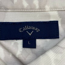 CALLAWAY キャロウェイ 半袖ポロシャツ 総柄 グレー系 L [240101194333] ゴルフウェア メンズ_画像3