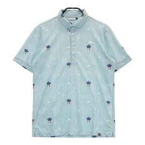 KAPPA GOLF Kappa Golf рубашка-поло с коротким рукавом общий рисунок оттенок голубого L [240101194349] Golf одежда мужской 