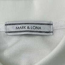 MARK&LONA マークアンドロナ ノースリーブポロシャツ ホワイト系 M [240101192410] ゴルフウェア レディース_画像3
